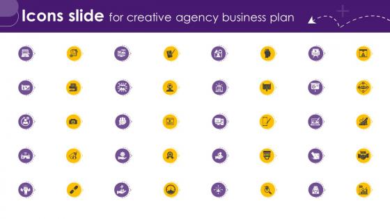 Icons Slide For Creative Agency Business Plan BP SS V Icons Slide For Creative Agency Business Plan BP SS V