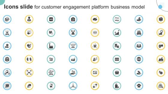 Icons Slide For Customer Engagement Platform Business Model BMC SS V Icons Slide For Customer Engagement Platform Business Model BMC SS V