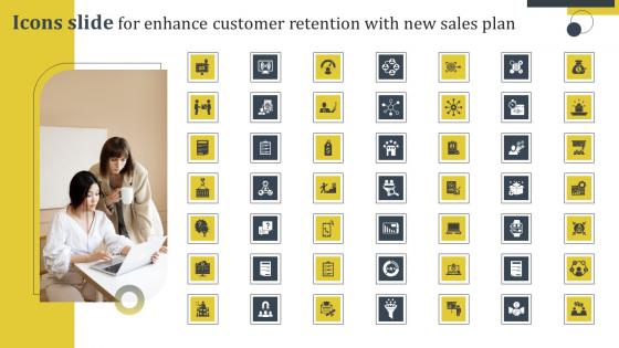 Icons Slide For Enhance Customer Retention With New Sales Plan Themes Pdf Icons Slide For Enhance Customer Retention With New Sales Plan Themes Pdf