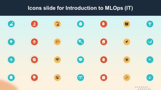 Icons Slide For Introduction To MLOPs IT Ppt Information Grid