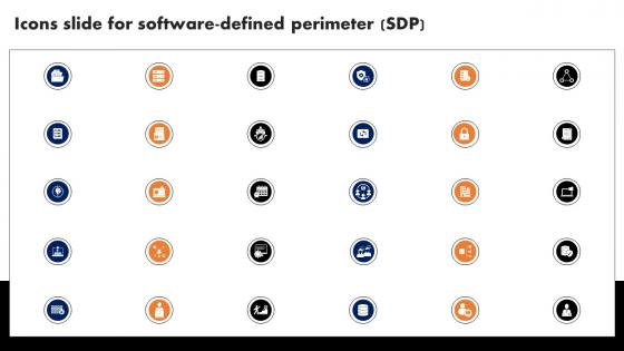 Icons Slide For Software Defined Perimeter SDP