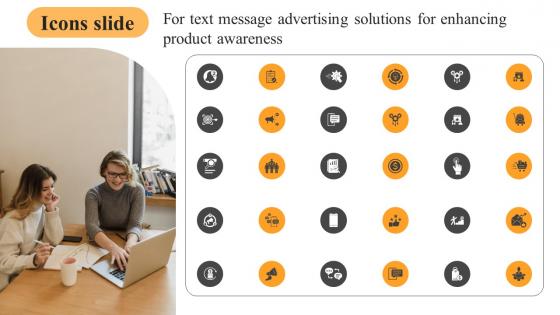 Icons Slide For Text Message Advertising Solutions For Enhancing Product Awareness Pictures Pdf Icons Slide For Text Message Advertising Solutions For Enhancing Product Awareness Pictures Pdf