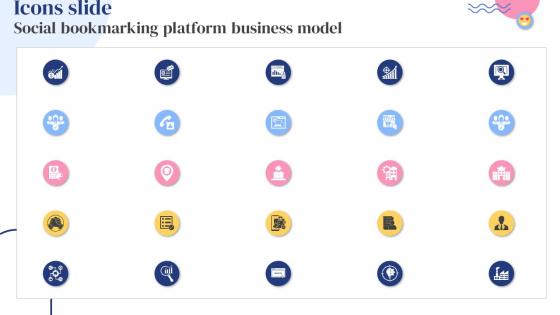 Icons Slide Social Bookmarking Platform Business Model BMC SS V