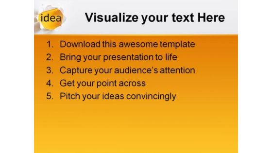 Idea01 Business PowerPoint Template 0810
