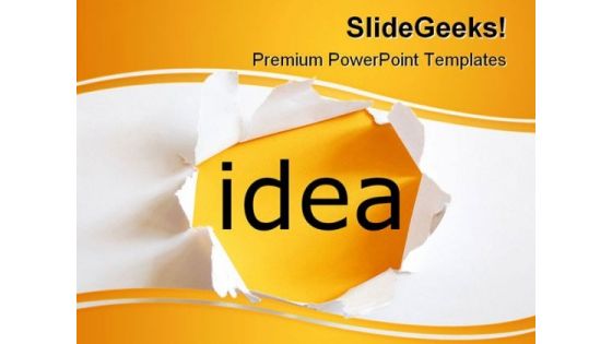 Idea01 Business PowerPoint Template 0810