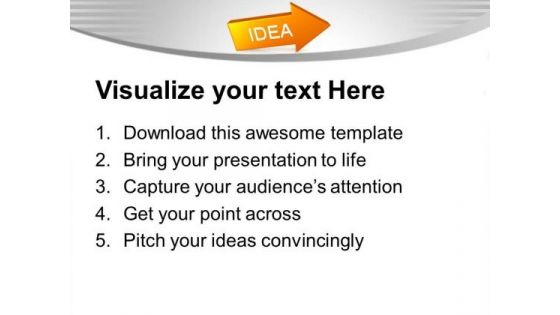Idea Arrow Business Innovation PowerPoint Templates Ppt Backgrounds For Slides 0313