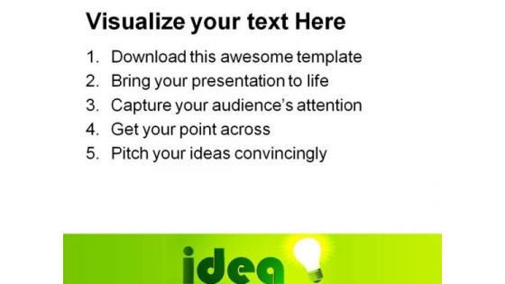 Idea Business PowerPoint Background And Template 1210