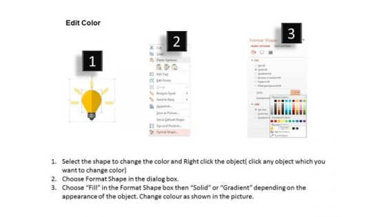 Idea Generation Bulb For Sales PowerPoint Template