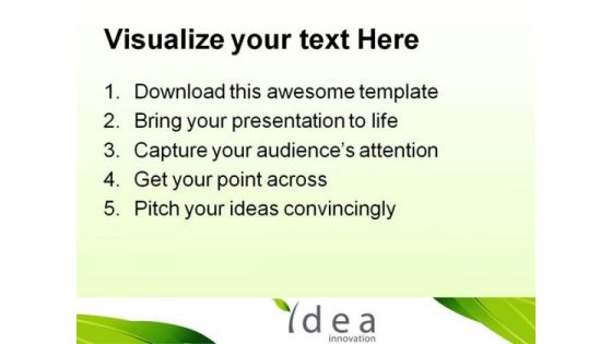 Idea Innovation Future PowerPoint Template 1110