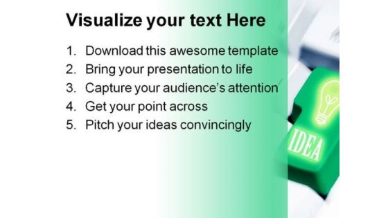 Idea Internet PowerPoint Template 0910