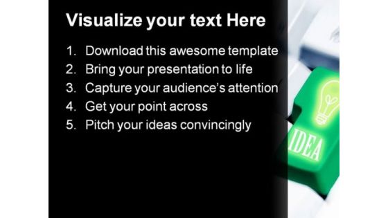 Idea Internet PowerPoint Template 0910