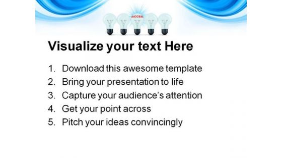 Idea Success Business PowerPoint Themes And PowerPoint Slides 0811