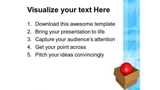 Idea Symbol In Box Business PowerPoint Templates And PowerPoint Themes 0712