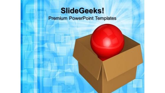 Idea Symbol In Box Business PowerPoint Templates And PowerPoint Themes 0712