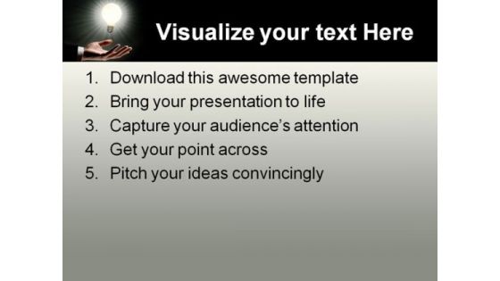 Idea With Lightbulb Business PowerPoint Templates And PowerPoint Backgrounds 0611