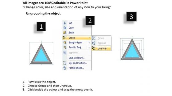 Illustration Of 3 Triangular Business Steps Ppt Plan PowerPoint Templates