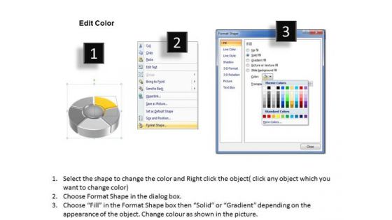 Illustration Of 5 Stages Pie Chart Ppt Business Plan PowerPoint Templates