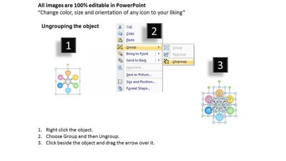 Illustration Of 6 Stages In Sequential Manner Arrows Network Software PowerPoint Templates