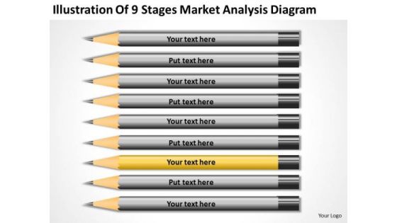 Illustration Of 9 Stages Market Analysis Diagram Ppt Business Plan Companies PowerPoint Slides