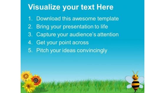 Illustration Of Bright Sunny Day PowerPoint Templates Ppt Backgrounds For Slides 0513