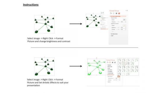 Illustration Of Business Network PowerPoint Templates