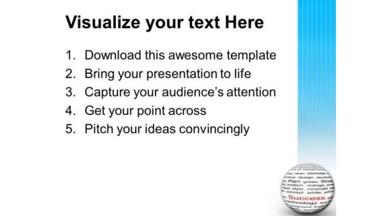 Illustration Of Business Success PowerPoint Templates Ppt Backgrounds For Slides 0513