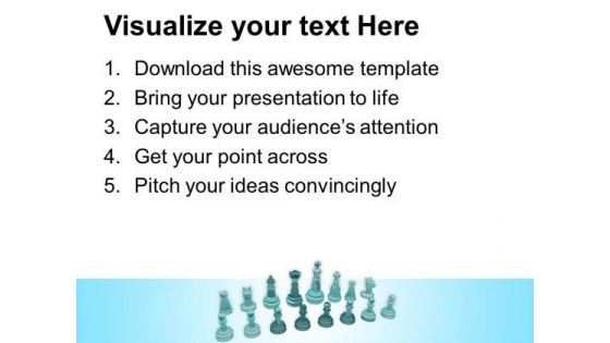 Illustration Of Chess Team PowerPoint Templates Ppt Backgrounds For Slides 0713