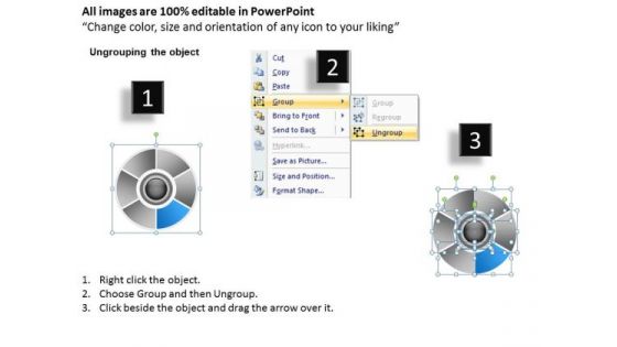 Illustration Of Circular Looped Process 6 Stages Business Plan PowerPoint Templates