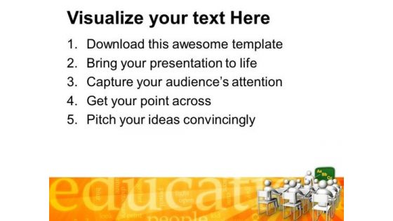 Illustration Of Classroom Education PowerPoint Templates And PowerPoint Themes 1012