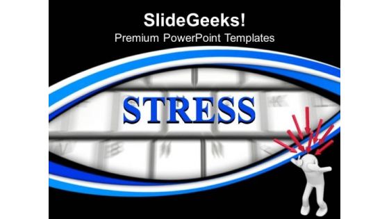 Illustration Of Depressed 3d Men PowerPoint Templates Ppt Backgrounds For Slides 0213