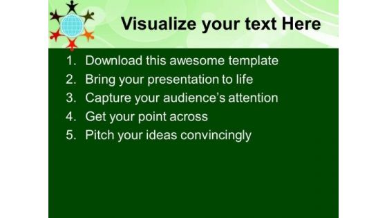 Illustration Of Diverse Community PowerPoint Templates Ppt Backgrounds For Slides 0113