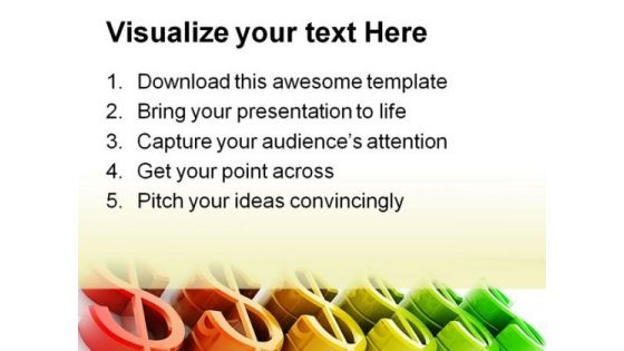 Illustration Of Dollar Symbol PowerPoint Themes And PowerPoint Slides 0511