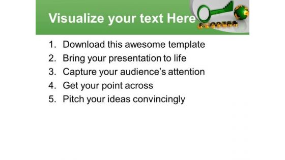 Illustration Of Global Success Key PowerPoint Templates Ppt Backgrounds For Slides 0213