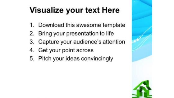 Illustration Of Green House PowerPoint Templates Ppt Backgrounds For Slides 1212