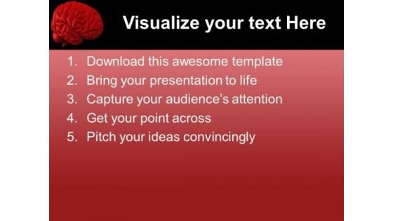 Illustration Of Human Brain PowerPoint Templates Ppt Backgrounds For Slides 0713