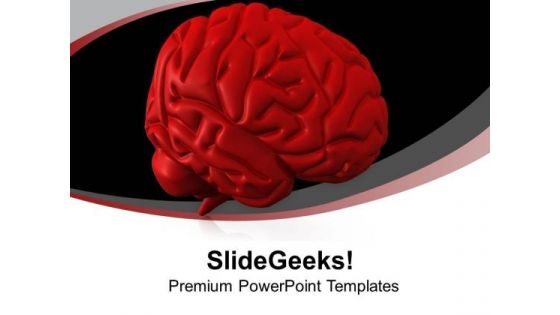 Illustration Of Human Brain PowerPoint Templates Ppt Backgrounds For Slides 0713