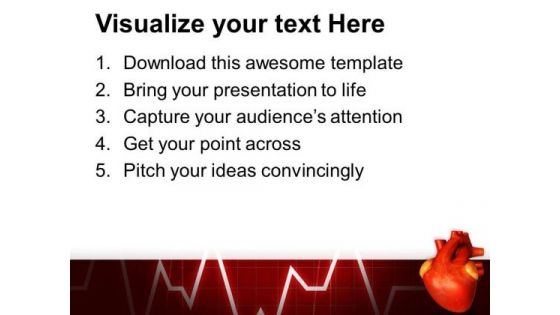 Illustration Of Human Heart PowerPoint Templates Ppt Backgrounds For Slides 0413