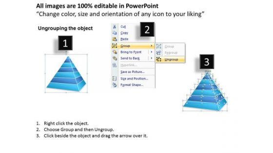 Illustration Of Layered Hierarchical Pyramid 7 Stages Best Business Plan PowerPoint Templates