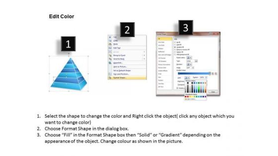 Illustration Of Layered Hierarchical Pyramid 7 Stages Best Business Plan PowerPoint Templates