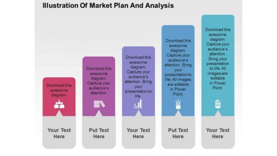 Illustration Of Market Plan And Analysis PowerPoint Templates
