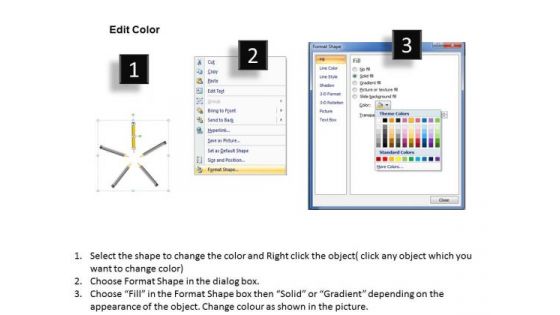 Illustration Of Pencils In Circular Flow Process Ppt Business Plan Project PowerPoint Templates