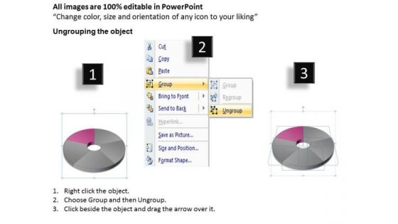 Illustration Of Pie Chart 5 Step Ppt Samples Business Plan PowerPoint Templates