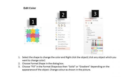 Illustration Of Puzzle Infographic PowerPoint Templates