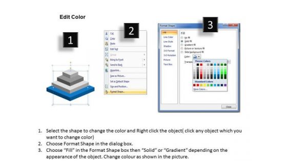 Illustration Of Stacked Process 4 Stages Ppt Business Plan For PowerPoint Templates