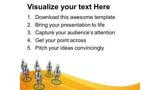 Illustration Of Team Network PowerPoint Templates Ppt Backgrounds For Slides 0713