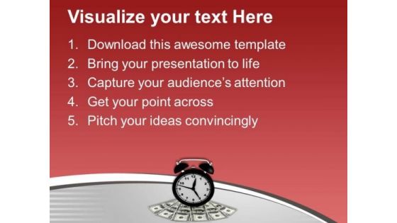 Illustration Of Time Is Money PowerPoint Templates Ppt Backgrounds For Slides 0713
