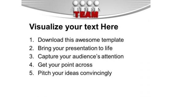 Image Of 3d Business Team PowerPoint Templates Ppt Backgrounds For Slides 0213