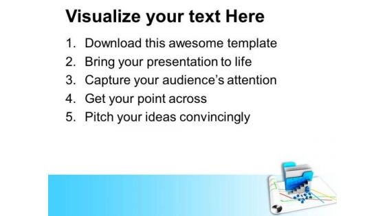 Image Of Bar Graph With Folder PowerPoint Templates Ppt Backgrounds For Slides 0713