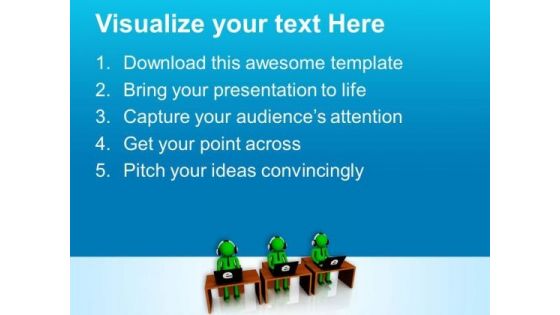 Image Of Call Center Operators PowerPoint Templates Ppt Backgrounds For Slides 0713