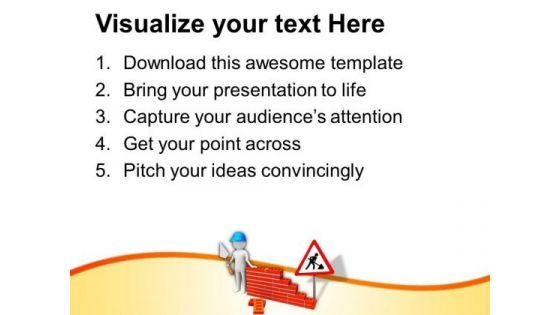 Image Of Construction Work In Progress PowerPoint Templates Ppt Backgrounds For Slides 0713
